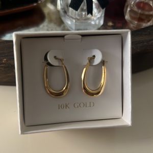 10k solid gold hoops
